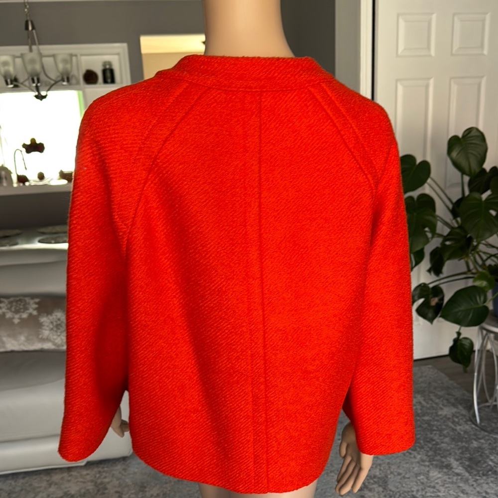 Women's Orange Button-Up Jacket - image 3